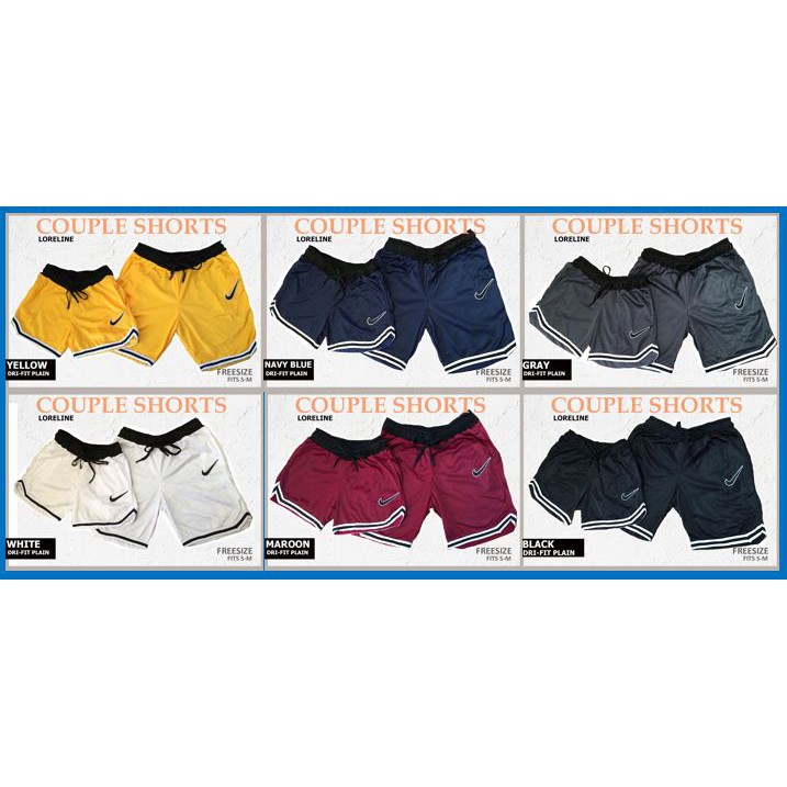 dri fit couple shorts