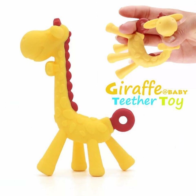 rubber giraffe baby toy
