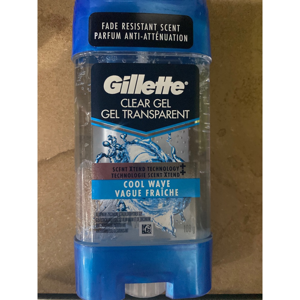 Gillette Clear Gel Transparent Cool Wave Vague Fraiche Deodorant Shopee Philippines