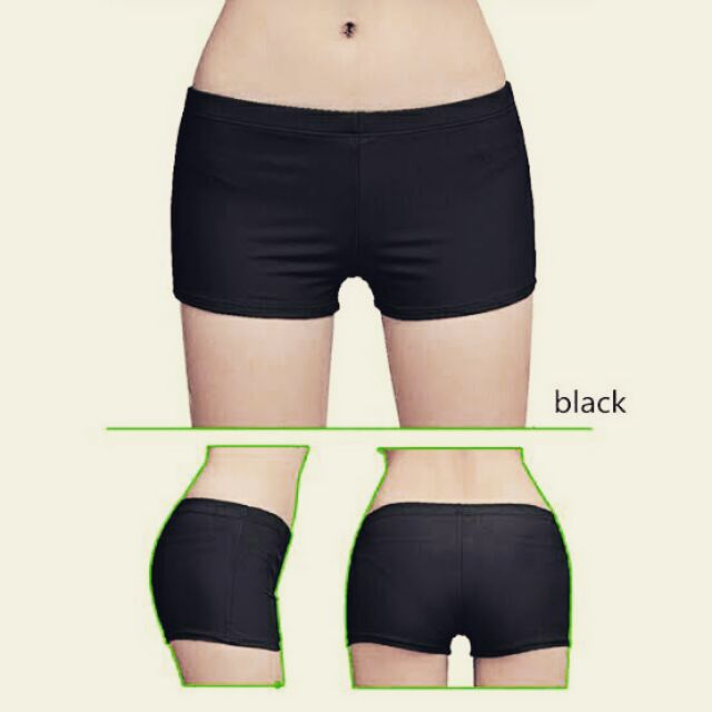 black cycling shorts