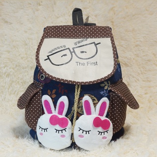 Cute Backpack Canvas Fabric