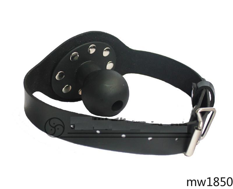 Mw 1pcs Mouth Plug Bondage Leather Mouth Gag Mouth Gag Dildo Sex Toys Erotic Positioning Bandag 