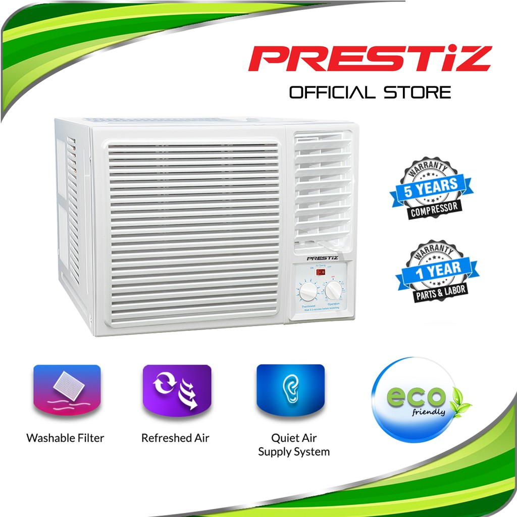 Prestiz 1.0HP Inverter Grade Window Type Air Conditioner R410A / Energy