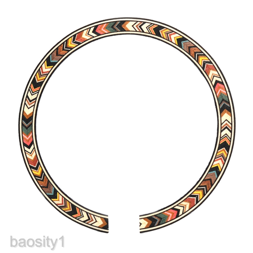 Baosity 2 Pieces Soundhole Rosette Decal Sticker for Acoustic Classical Guitar 