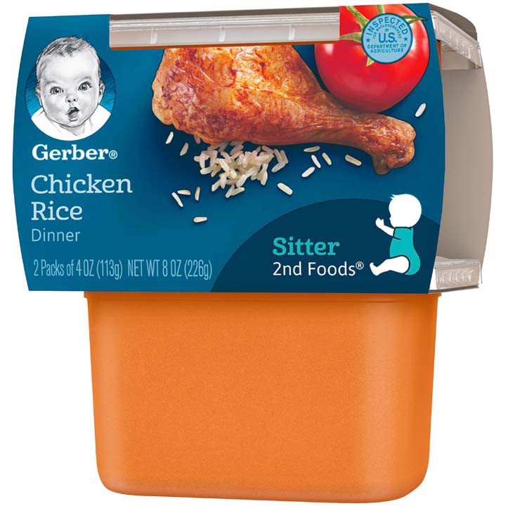 gerber chicken and rice baby food