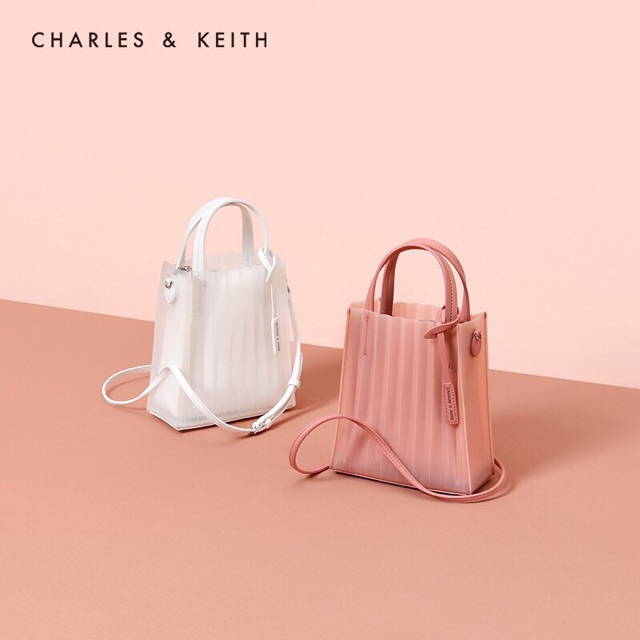 charles and keith translucent bag