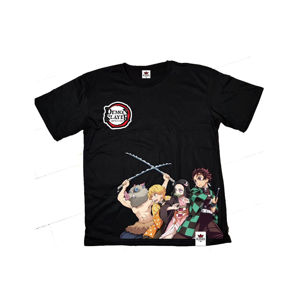 Demon Slayer Anime Squad Tanjiro Inosuke Nezuko Zenitsu Printed Tshirt ...