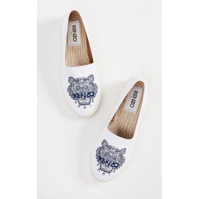 kenzo espadrilles white