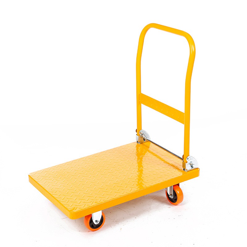 Metal Platform 200 Kg Push Utility Cart Hand Truck Flatbed Folding ...