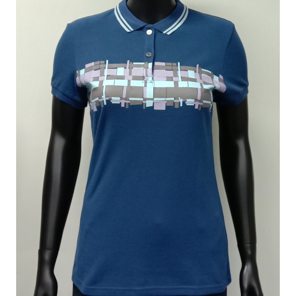 COLLEZIONE C2 17ET1K035 NAVY BLUE Pique Women Polo Shirt Custom Fit Key ...