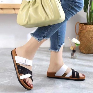 good quality women shoes SALL!!! flat shoes for woman ❀ST&SATKorean Sandals Flat Slippers Cross Stra