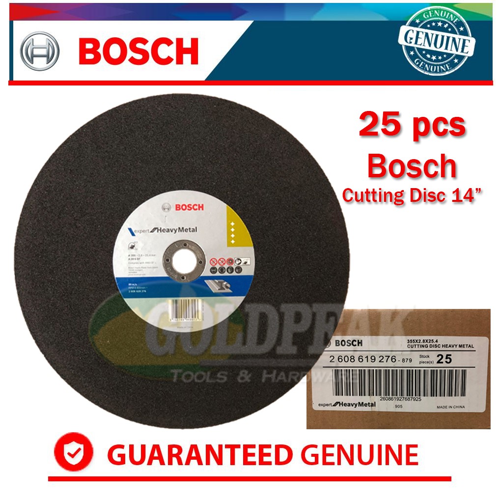 Bosch Abrasive Cutting Disc 14" (1box / 25pcs)2 608 619 276 Shopee