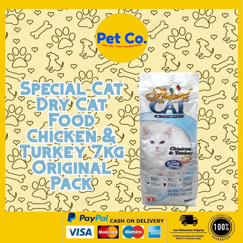 Special Cat Dry Cat Food Chicken & Turkey 7kg Original Pack (FAST