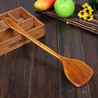 DOREEN Long Spatula Non-stick Cooking Tools Shovel Wooden Hand Wok Spoon Kitchen Utensil Supplies Bamboo Turners #9