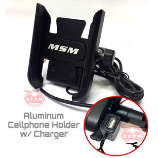 cell phone holder for motorcycle with charger