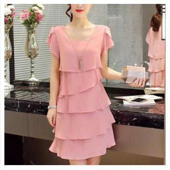 light chiffon dress