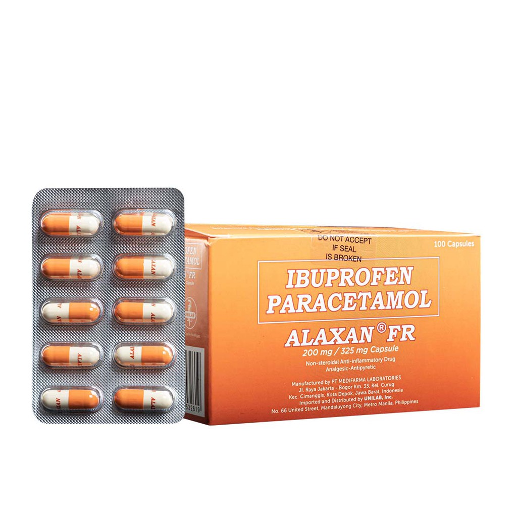 Alaxan Fr 10 Capsules For Relief Of Body Aches And Pains Shopee Philippines