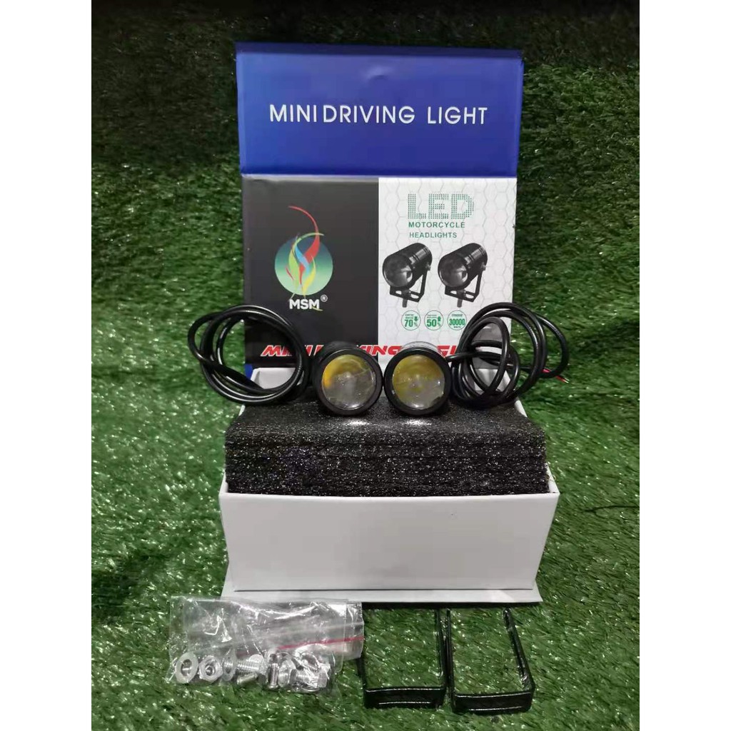 MSM Mini Driving Light (White / Yellow) Shopee Philippines