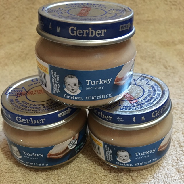 gerber turkey and gravy baby food