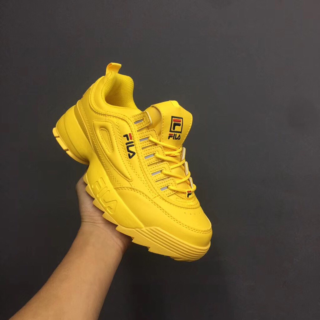 full yellow colour shoes