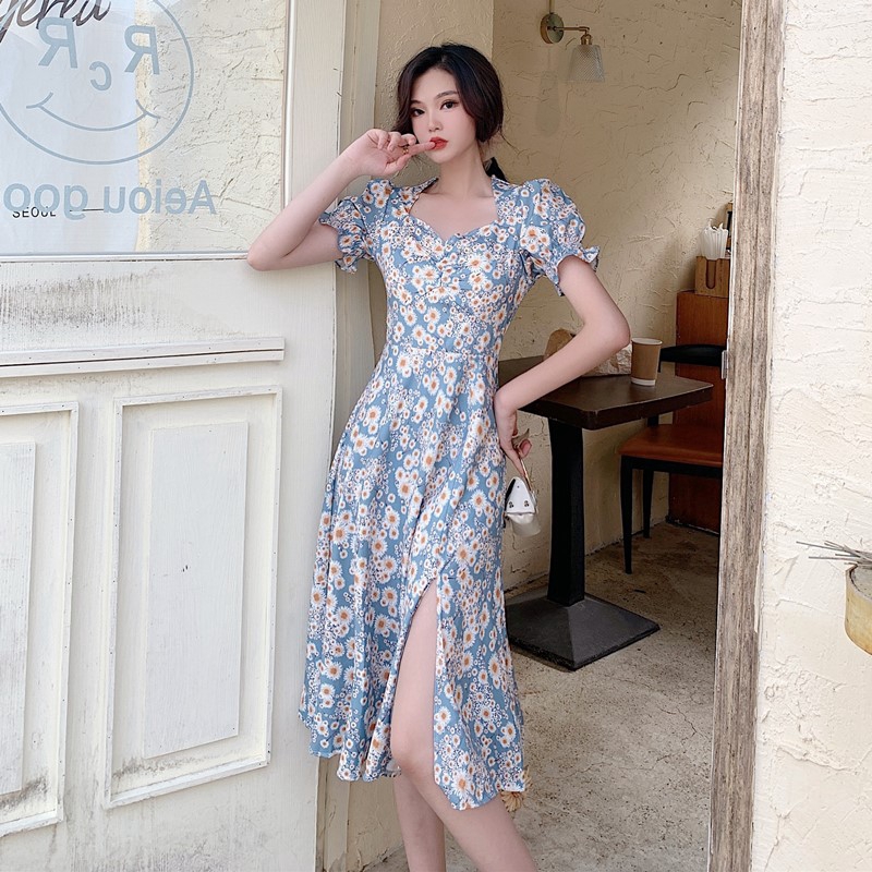 summer chiffon maxi dress