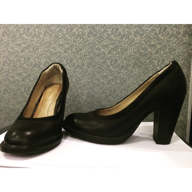 hush puppies black office shoes Shopee Philippines
