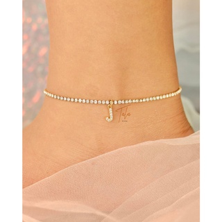 Tala by Kyla TBK Tennis Collection Initial Anklet Plus Gift Box