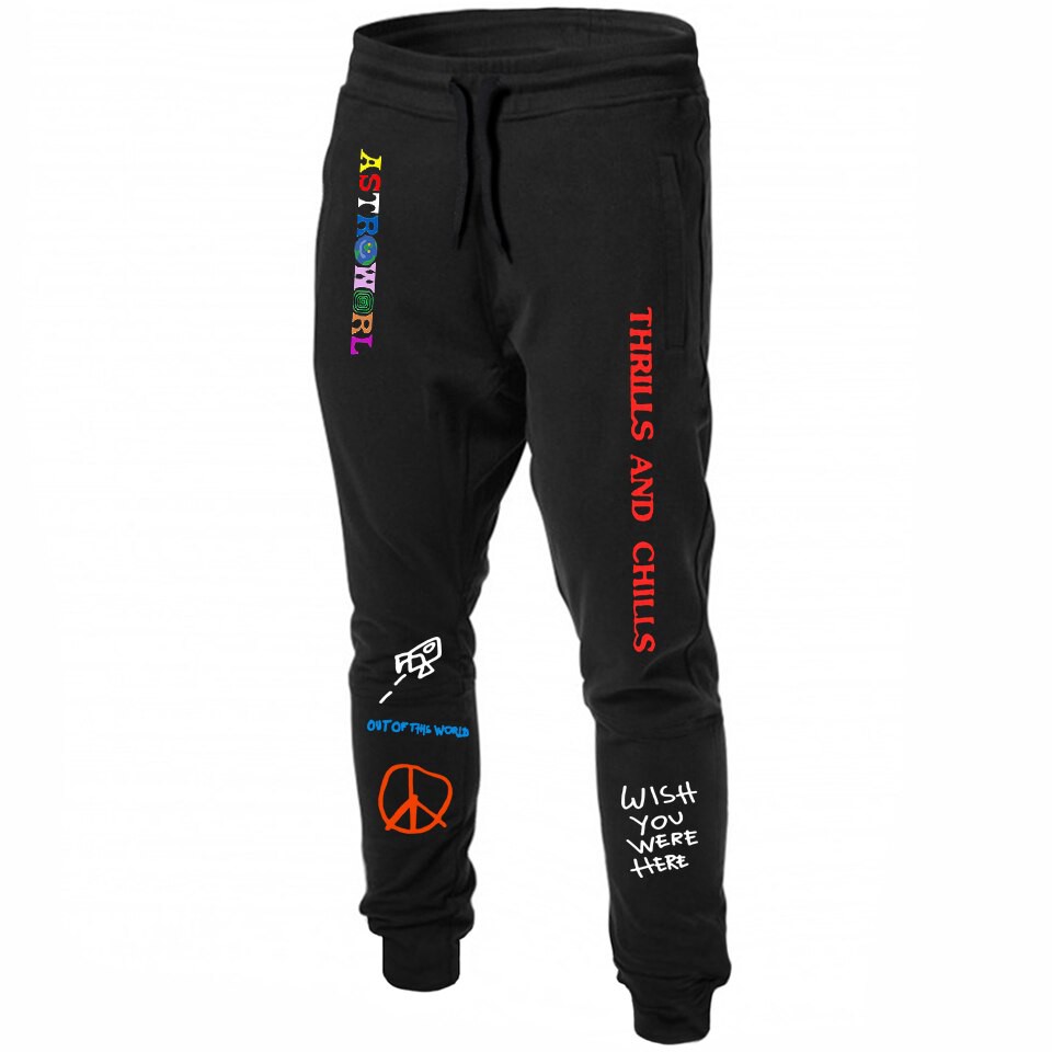 astroworld sweatpants black