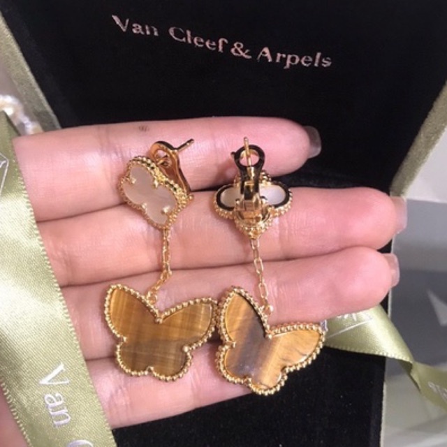 Vca Gold Dangling Earrings For Women Jewelry