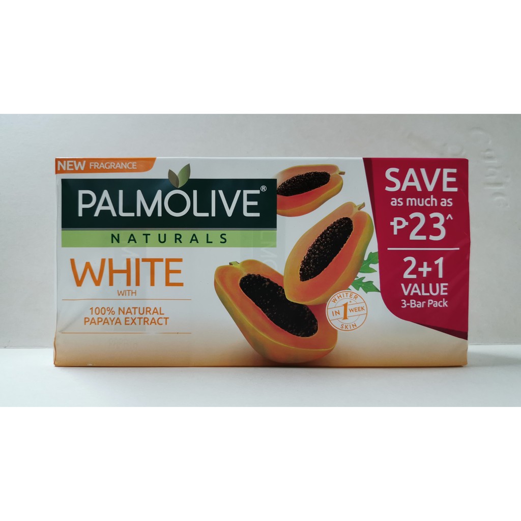 Palmolive Naturals White + Papaya Soap 80g Buy 2 Get 1 Free | Shopee ...