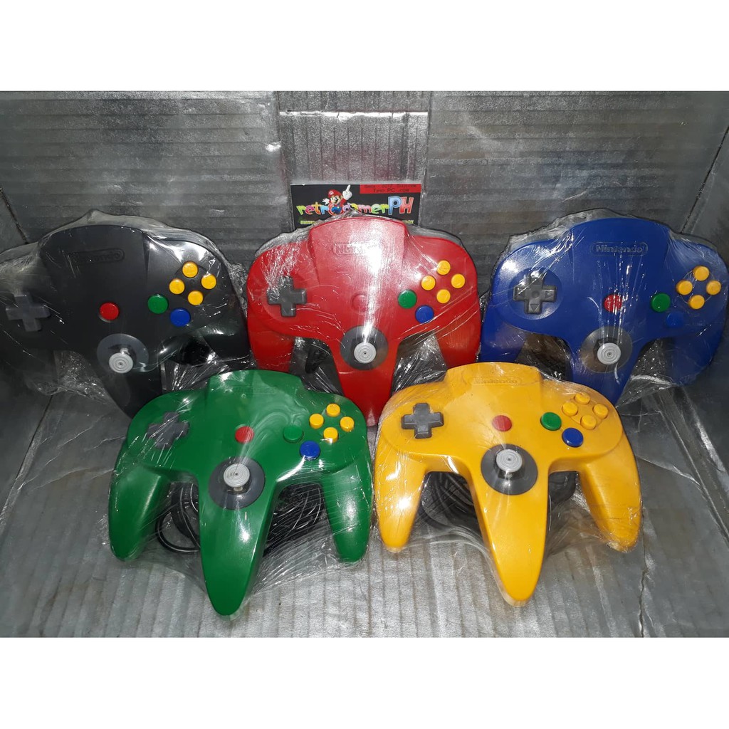 blue nintendo 64 controller