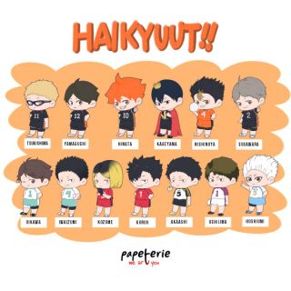 haikyuu fanart sticker set shopee philippines
