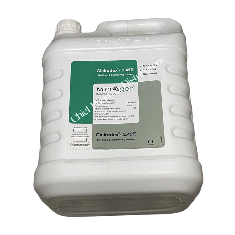 5 Litre GLUTRADEX (Cidex ) HIGH LEVEL INSTRUMENT DISINFECTANT
