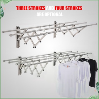Sampayan Foldable Clothes Rack Wall Mounted Clothes Stainless Hanger Extendable sampayan outdoor dry #3