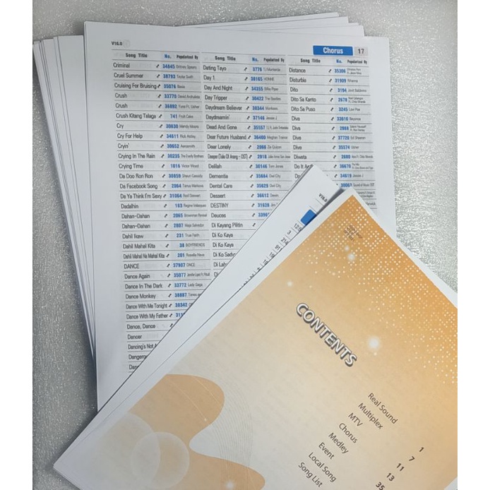 ◕Tj Media Songlist Only (Tkr-304P, Tkr-355P, Tkr-305P,Tkr-335P,Tkr-345P,Tkr-306P) #2