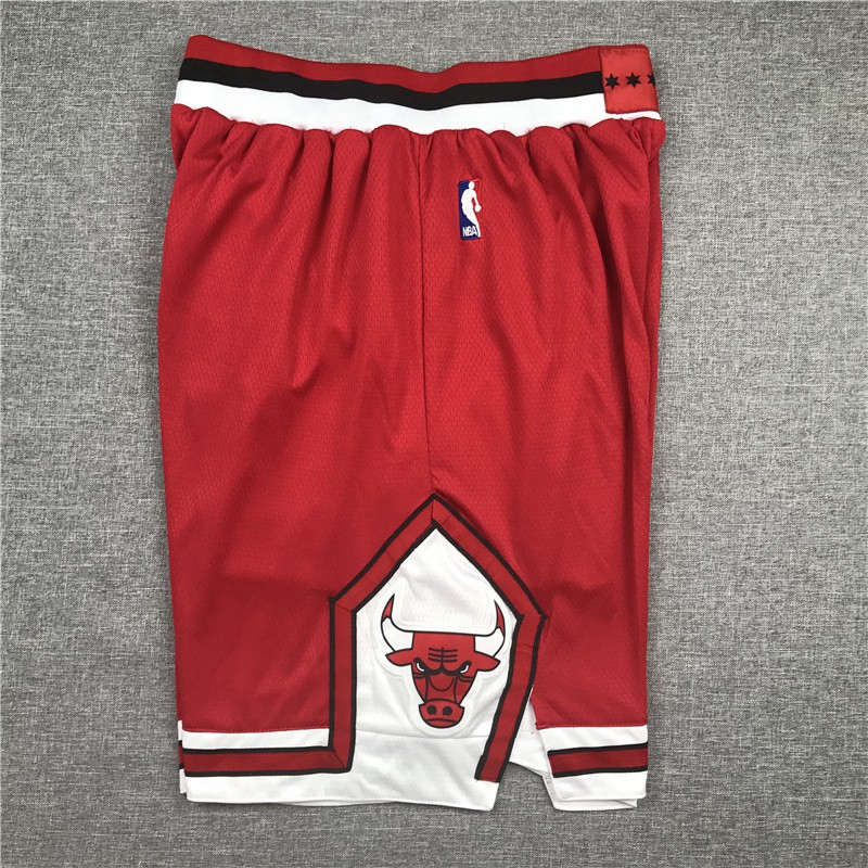 red nba shorts