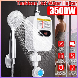 3500W 220V water heater, instant electric water heater in bathroom, faucet temperature display with