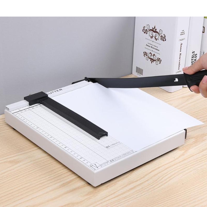 PAPERCUTTER 001- Wood Base Trimmer Up to 12 Sheets Page Paper Photo ...