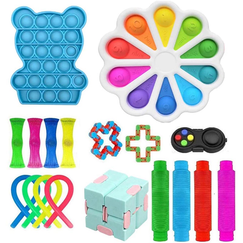 Local Delivery】Fidget Toy Set POP IT 25 