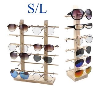 Two Row Sunglasses Rack 10 Pairs Holder Display Stand Transparent NEW 