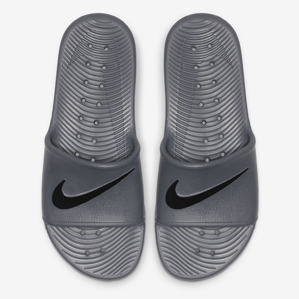 nike kawa slide gray