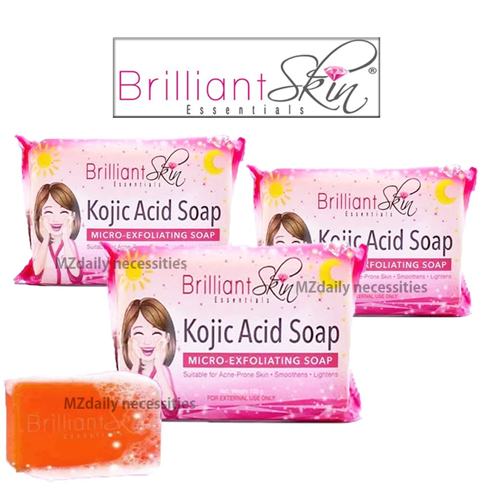 ( SET OF 3 ) BRILLIANT KOJIC ACID SOAP 135g | Shopee Philippines