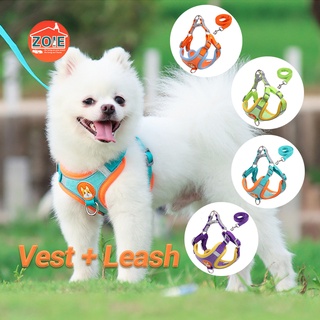 Dog Harness Dog Vest + Leash Lead Set Dod Body Leash Puppy Leash