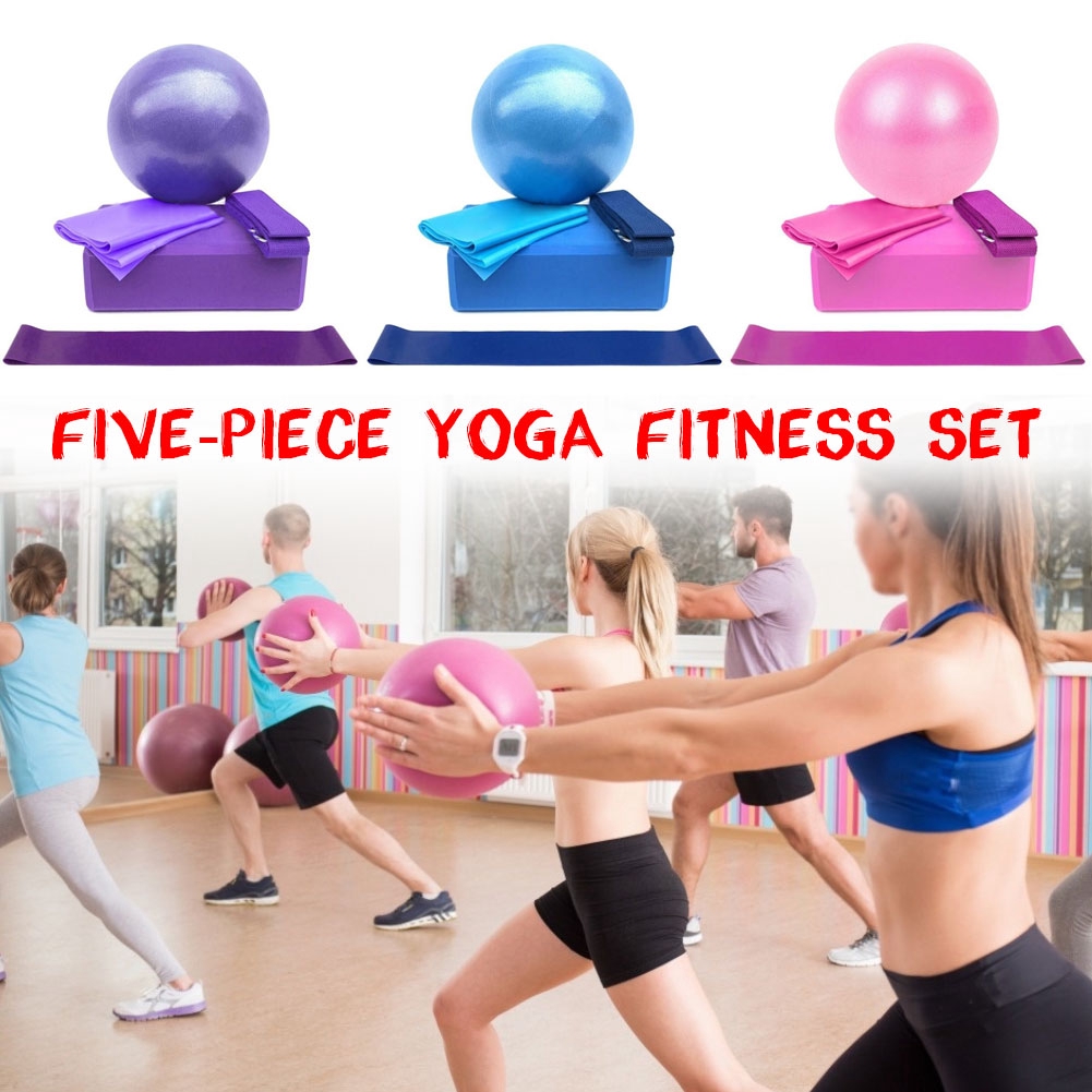 5Pcs/Set Yoga Exercise Ball Set 