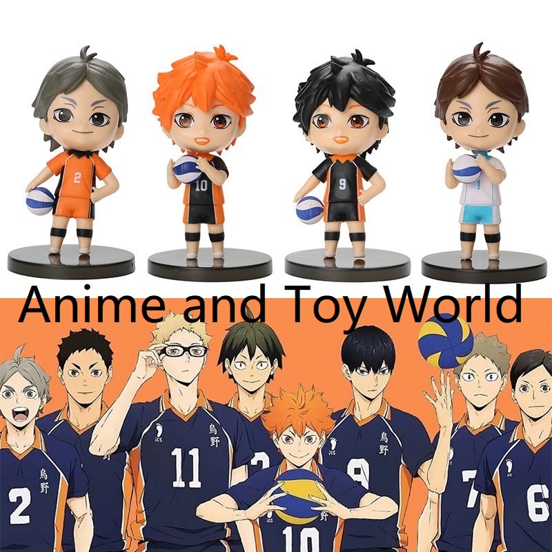 Haikyuu Hinata Shoyo Kageyama Tobio Set Of 4 Collectible Figure Shopee Philippines