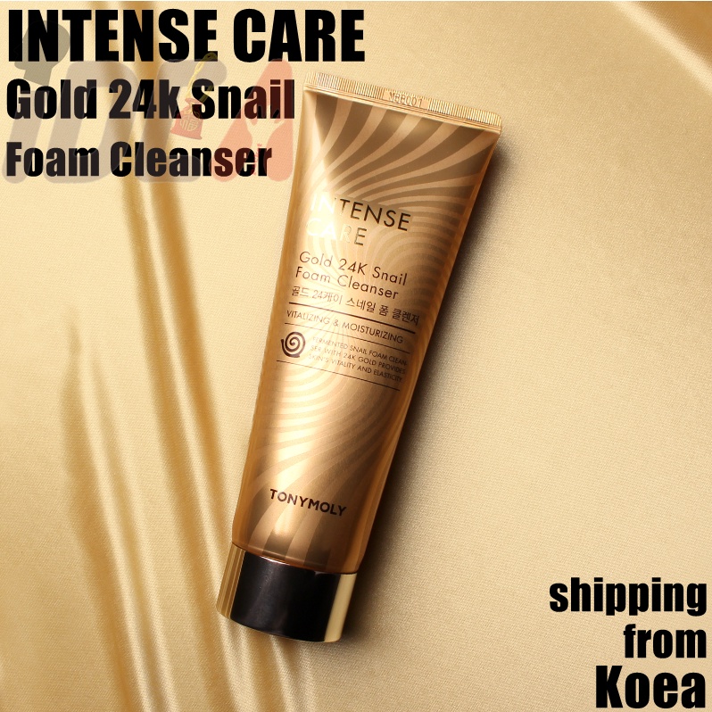 tonymoly snail foam cleanser 150ml INTENSE CARE Gold 24k Snail Foam