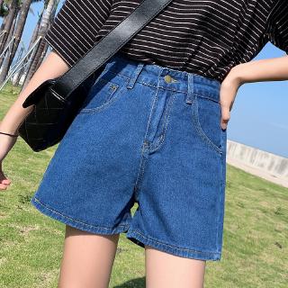 loose fit jean shorts womens