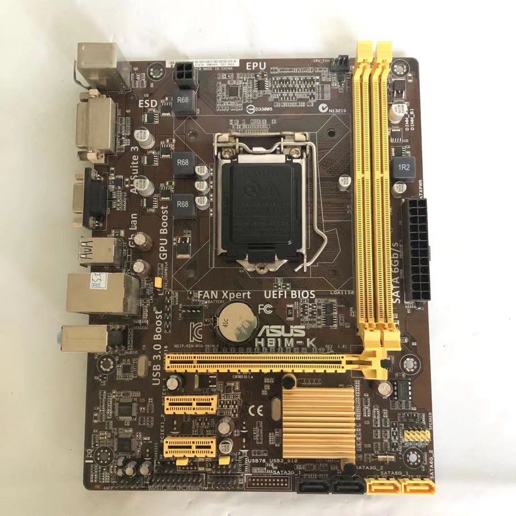 Asus H81m K Desktop Motherboard H81 Socket Lga 1150 I3 I5 I7 Ddr3 16g Micro Atx Uefi Bios 4773