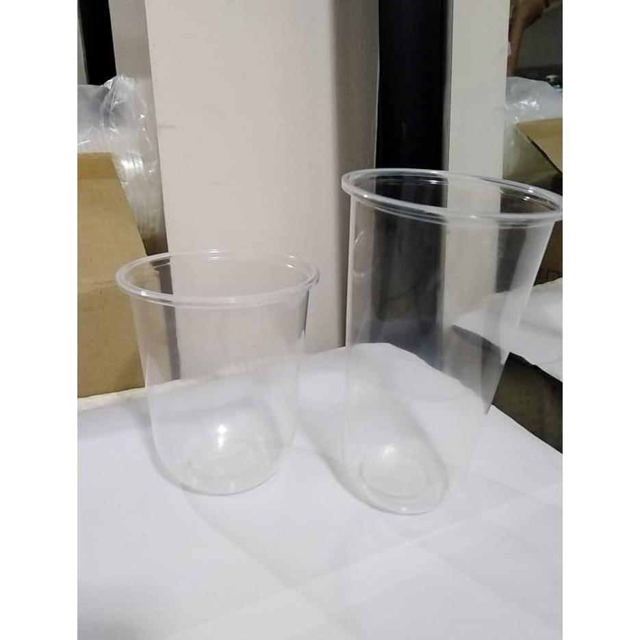 Plastic Cups / Milk tea Cups 22oz U Cups 95mm (100 pcs) CUPS only NO