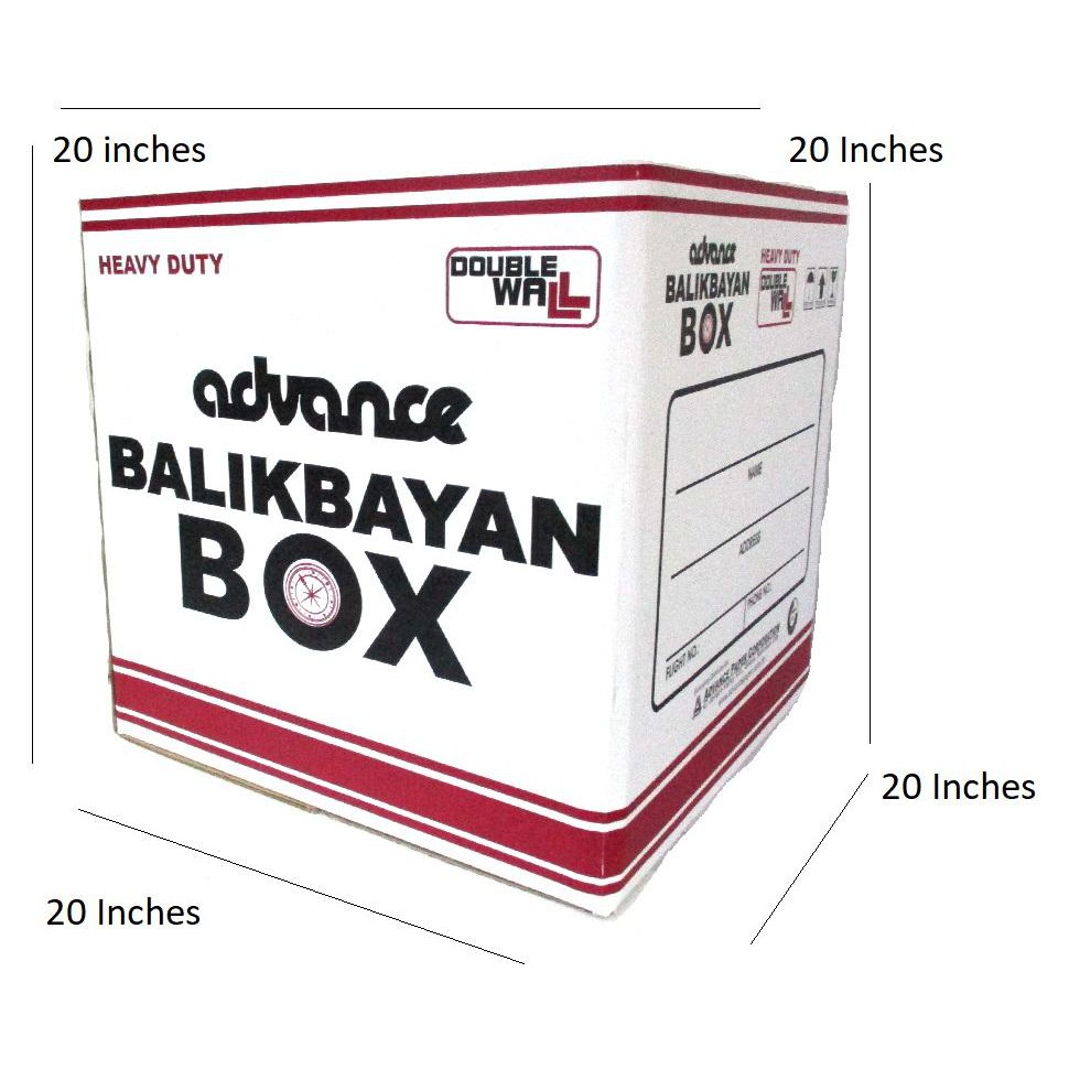 2 Pieces Double Wall White Heavy Duty Balikbayan Box Storage Shopee Philippines